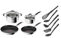 User manual and frequently asked questions Tefal Illico Induction Stainless Steel 4pc Set + Utensils