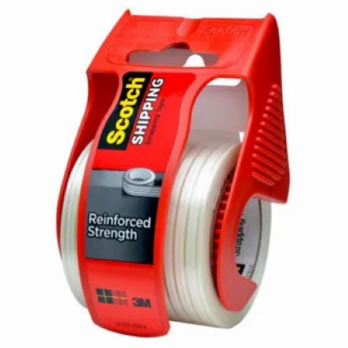 3M Scotch #50 1.88" x 360" Reinforced Strapping Tape With Dispenser