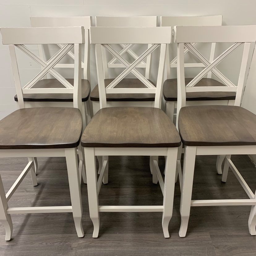 7 Piece Maple Counter Height Dining Set
