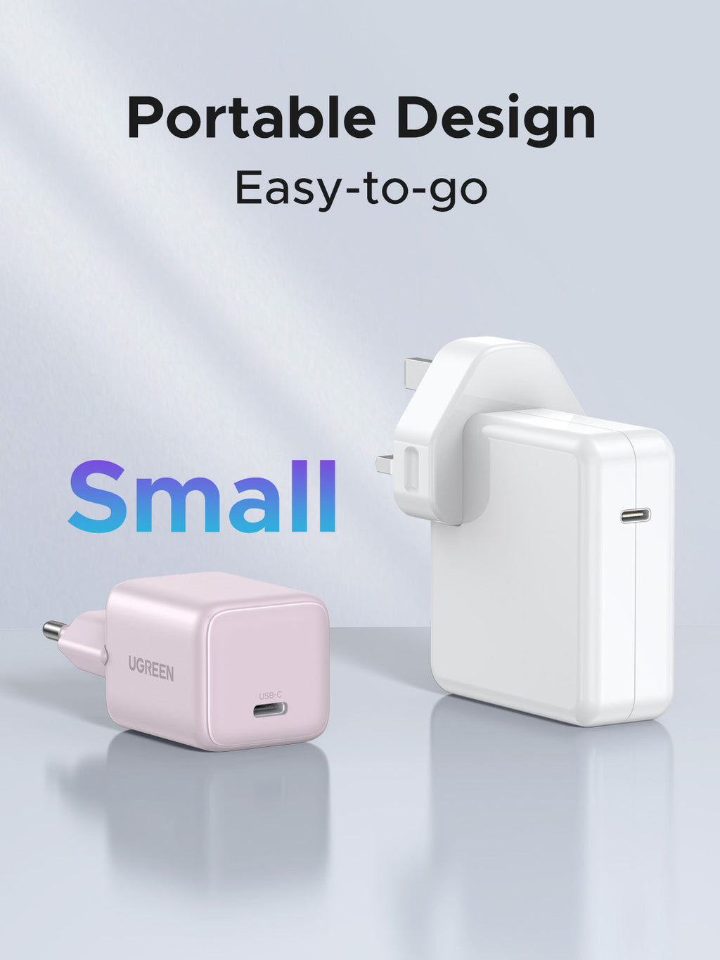 UGREEN Charger USB-C GaN Fast 30W EU Pink