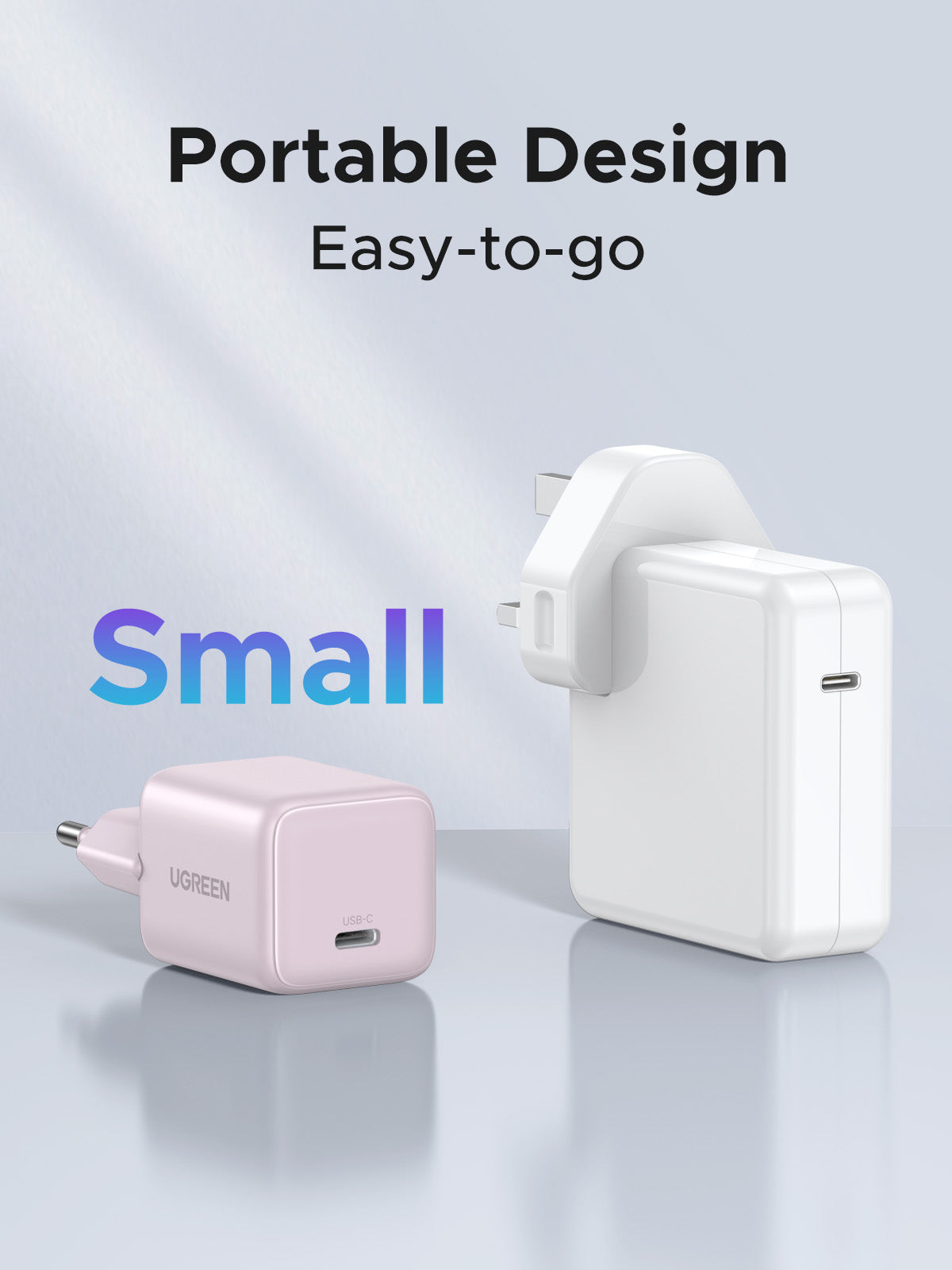 UGREEN Charger USB-C GaN Fast 30W EU Pink