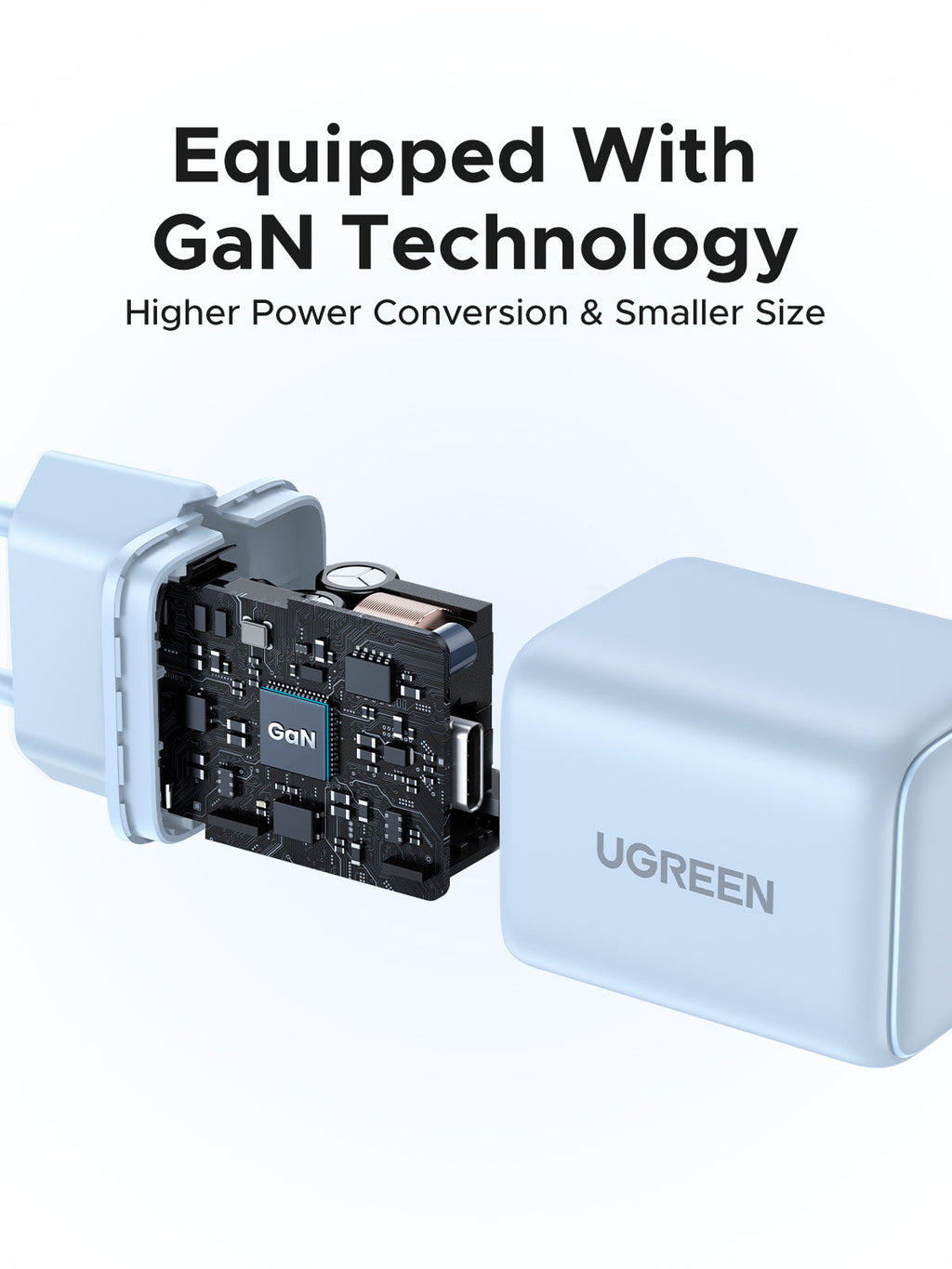 UGREEN Charger USB-C GaN Fast 20W EU Blue