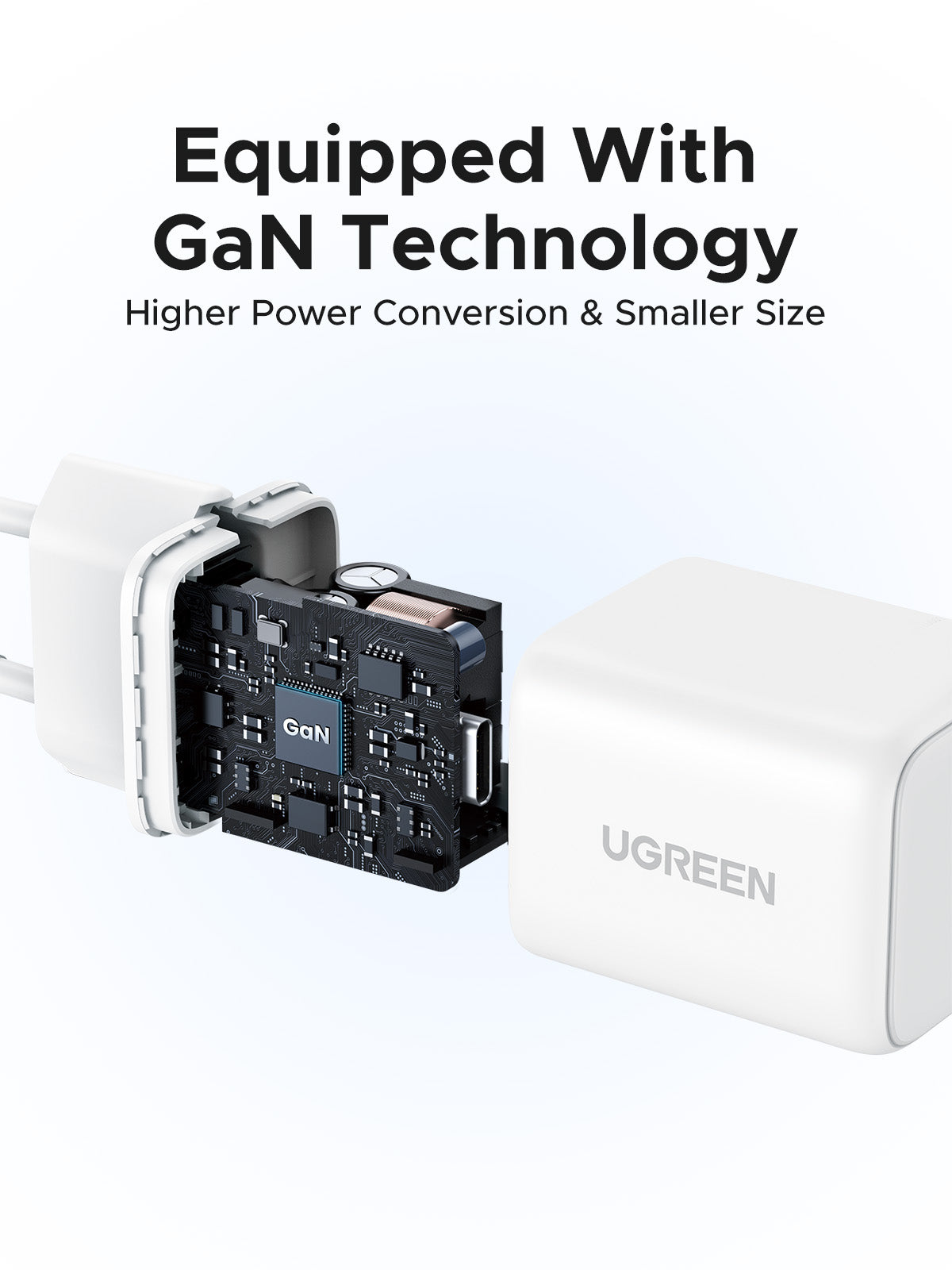 UGREEN Charger USB-C GaN Fast 30W EU White