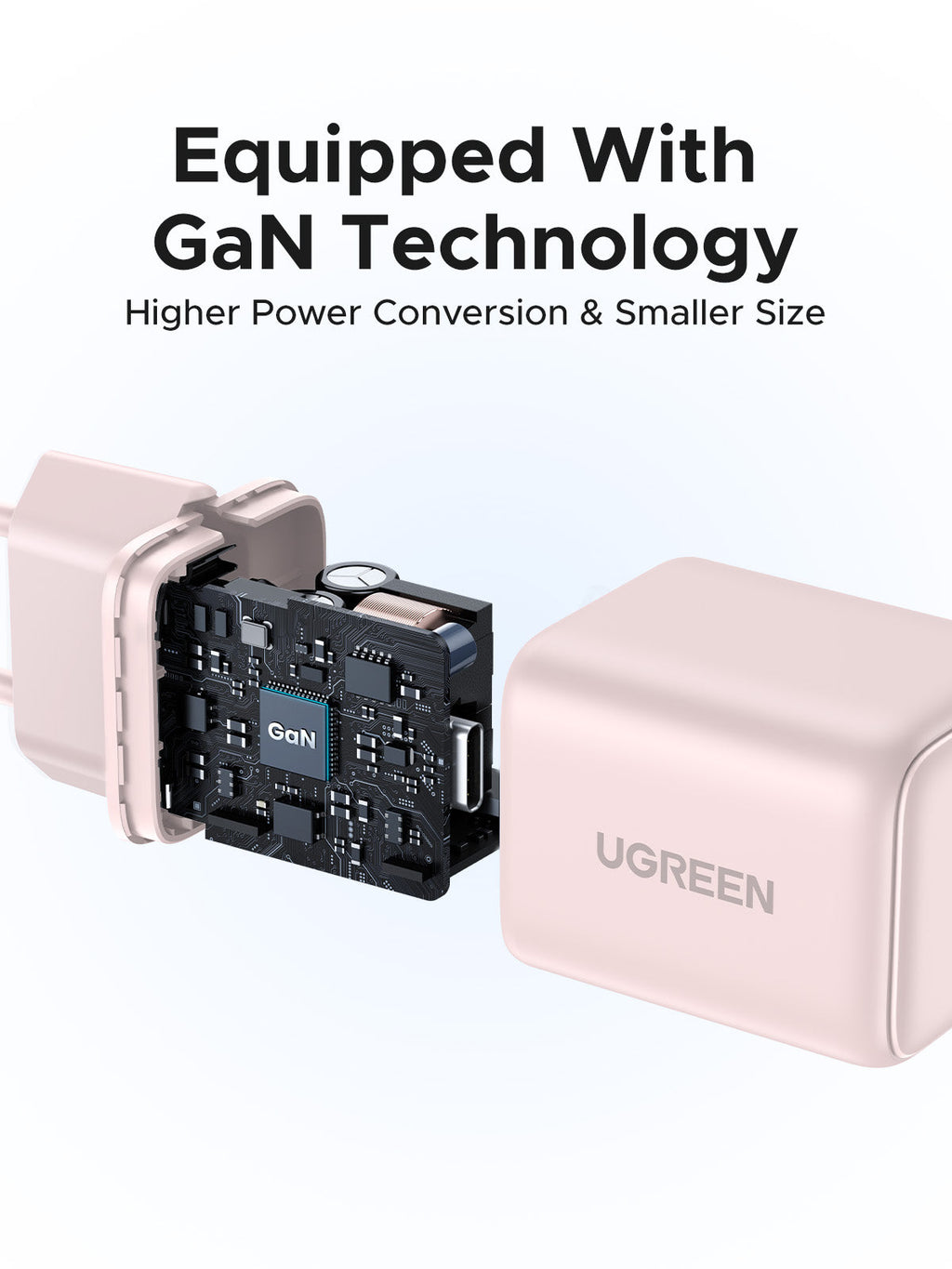 UGREEN Charger USB-C GaN Fast 30W EU Pink