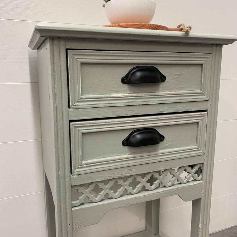 Rustic Greystokes Grey Side Table