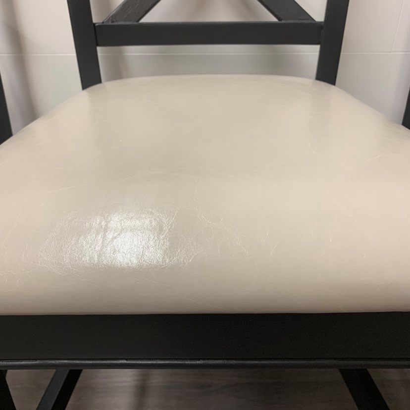 4 Cast Black Counter Height Stools