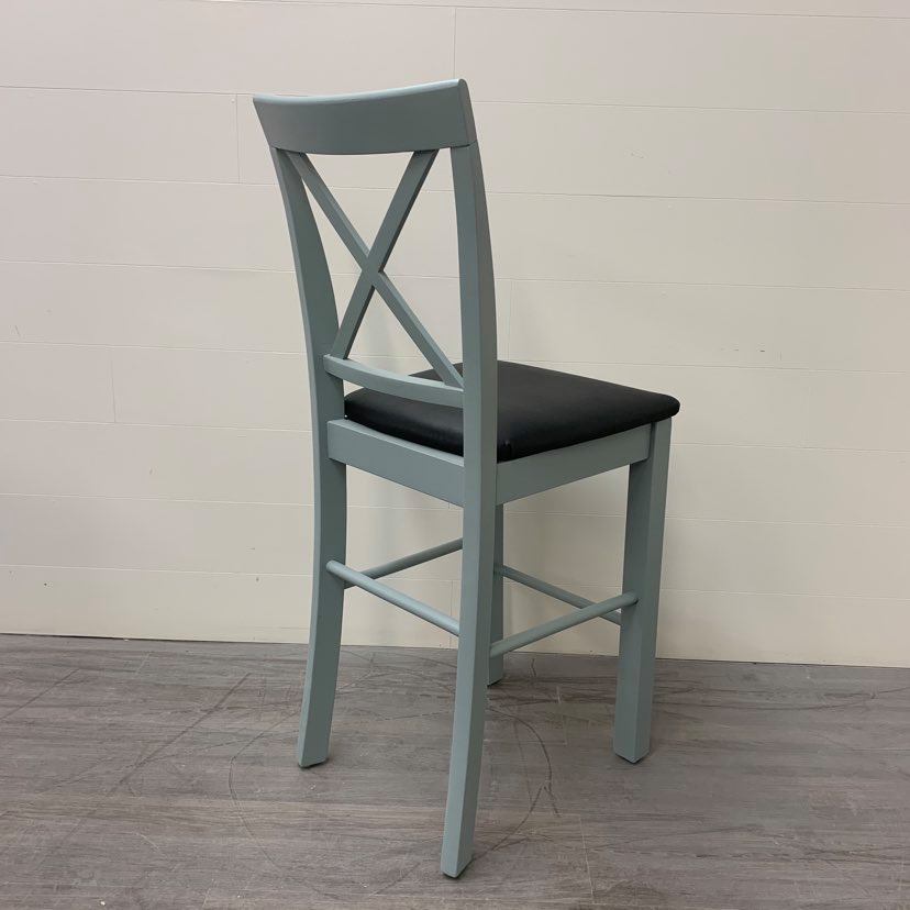 4 Galvanized Grey Counter Height Stools