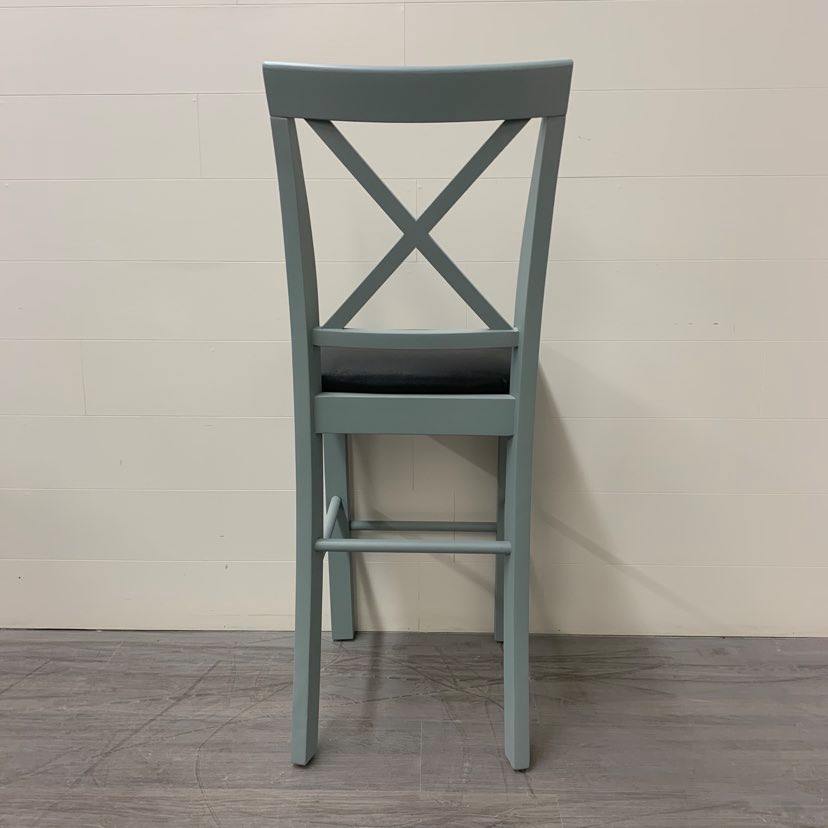 4 Galvanized Grey Counter Height Stools