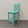 Aqua Counter Height Accent Stool