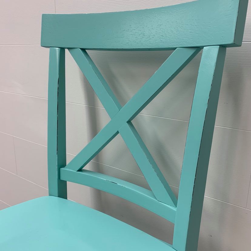 Aqua Counter Height Accent Stool