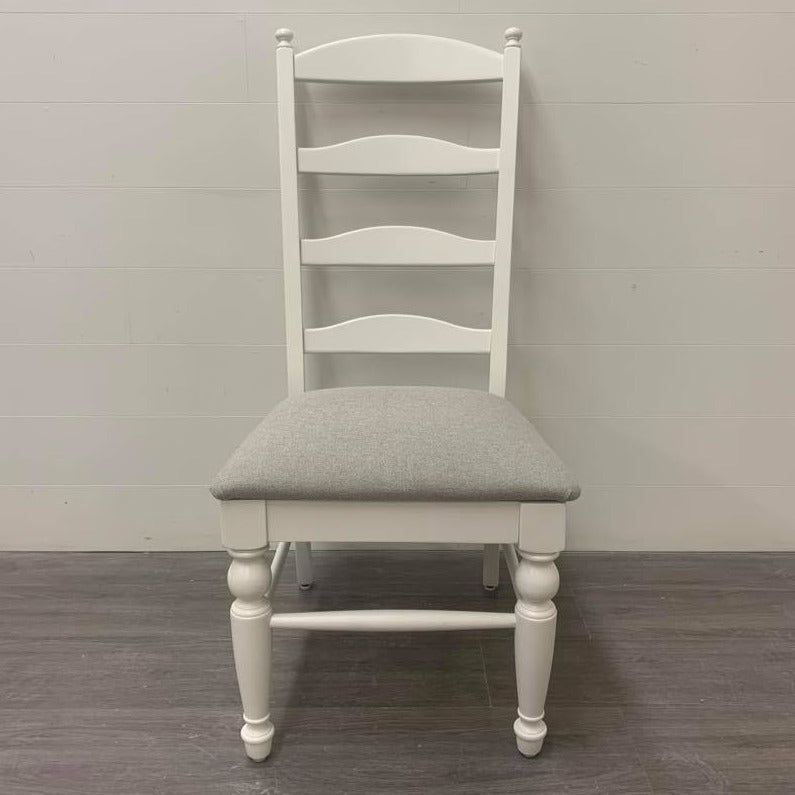 4 Little White Modern Farmhouse Style Dining Chairs