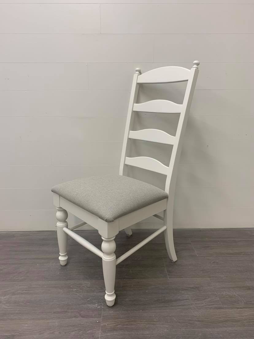 4 Little White Modern Farmhouse Style Dining Chairs