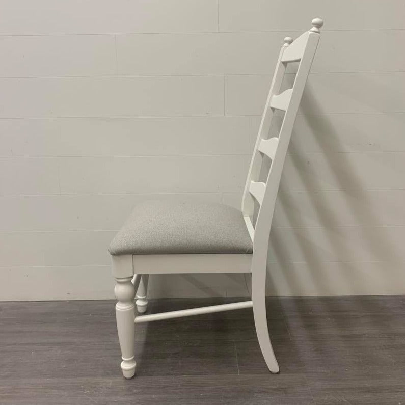 4 Little White Modern Farmhouse Style Dining Chairs