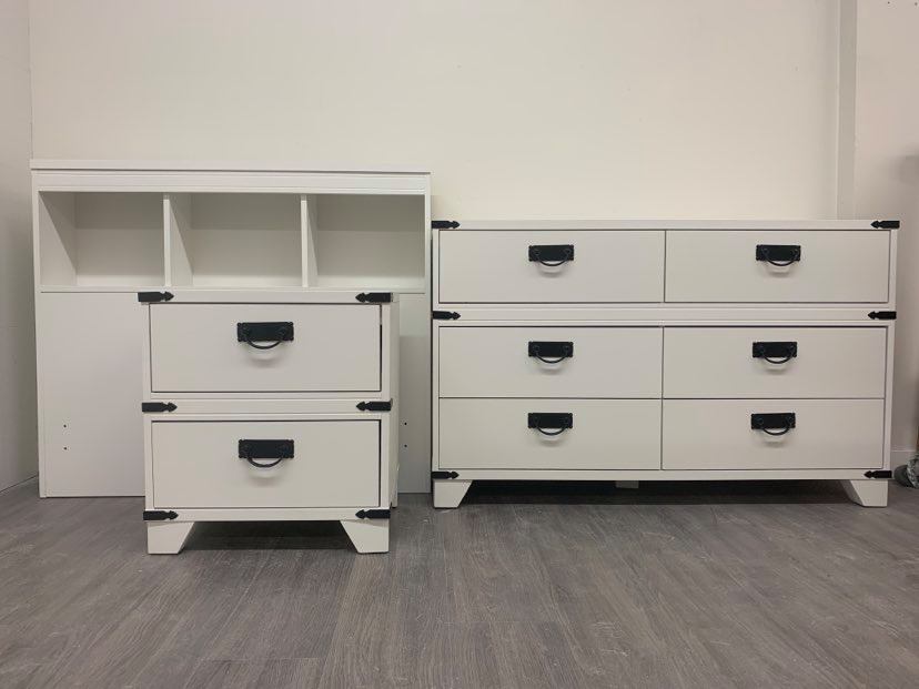 Twin Little White Bedroom Set