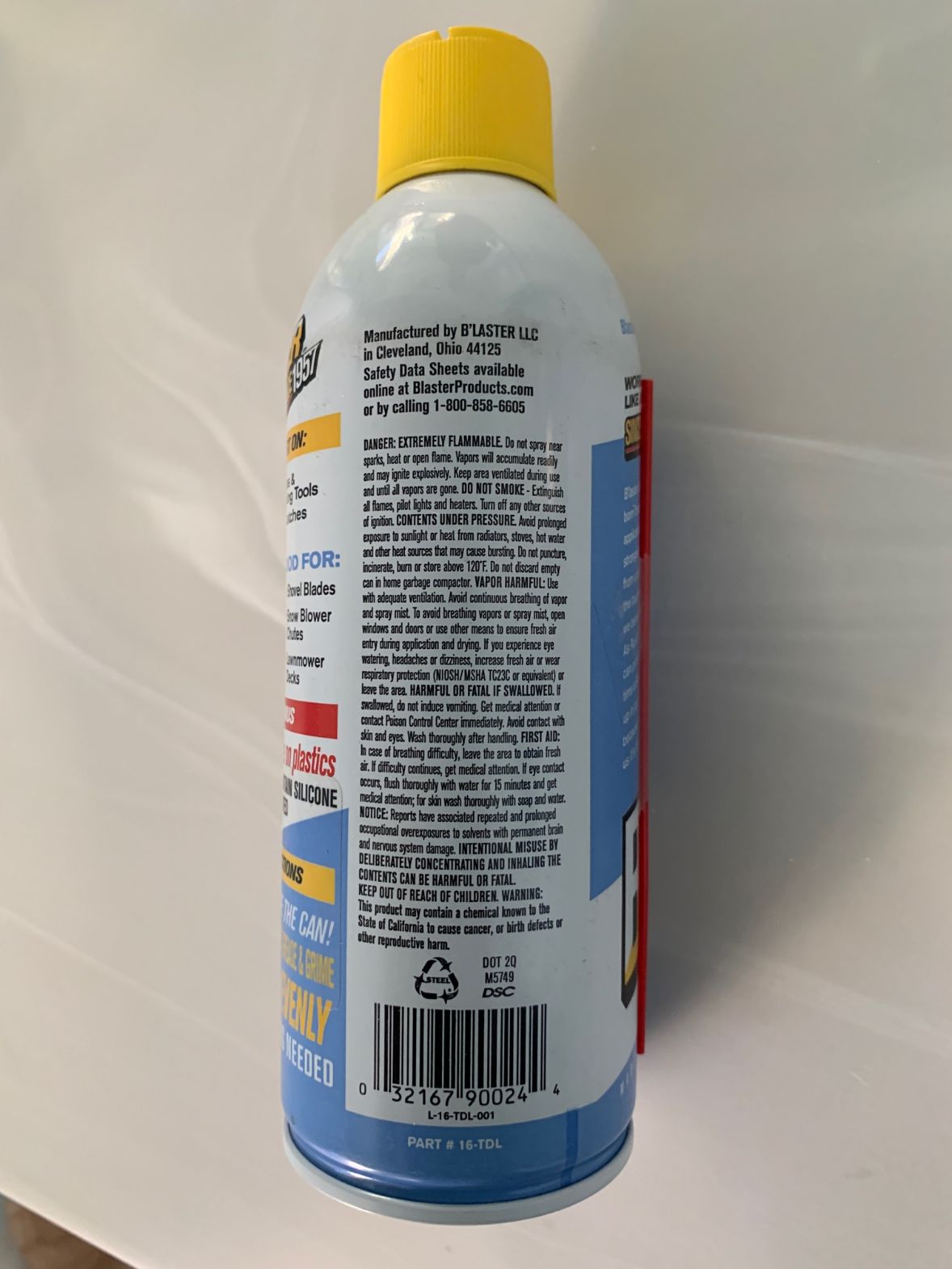 Blaster 16-TDL 9.3 oz Can of PB Dry Lubricant Lube - Quantity of 4