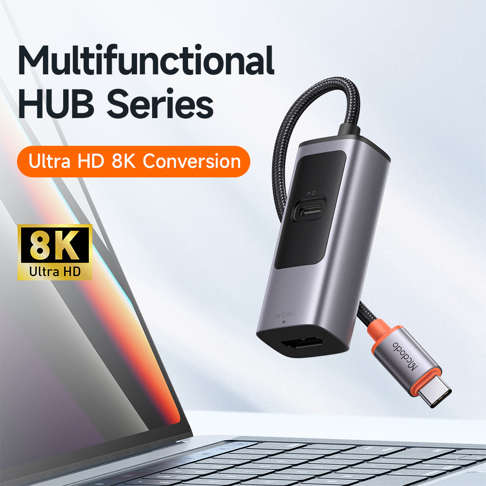 Mcdodo 2 in 1 USB-C HUB (PD100W+HDMI 8K)