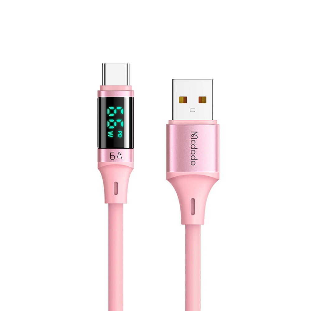 Mcdodo Digital HD Silicone USB-A to USB-C Cable 6A (1.2M)