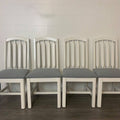 4 Little White Dining Chairs