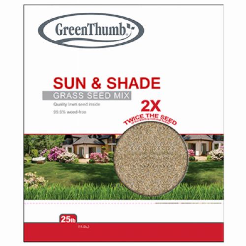 Barenbrug GTSS25 25 LB Bag of Sun & Shade Grass Seed Mix - Quantity of 1