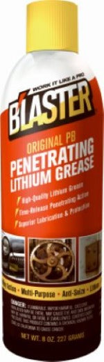 Blaster GR-8A-PB 8 oz Can of PB Infused Penetrating Lithium Grease - Quantity of 6