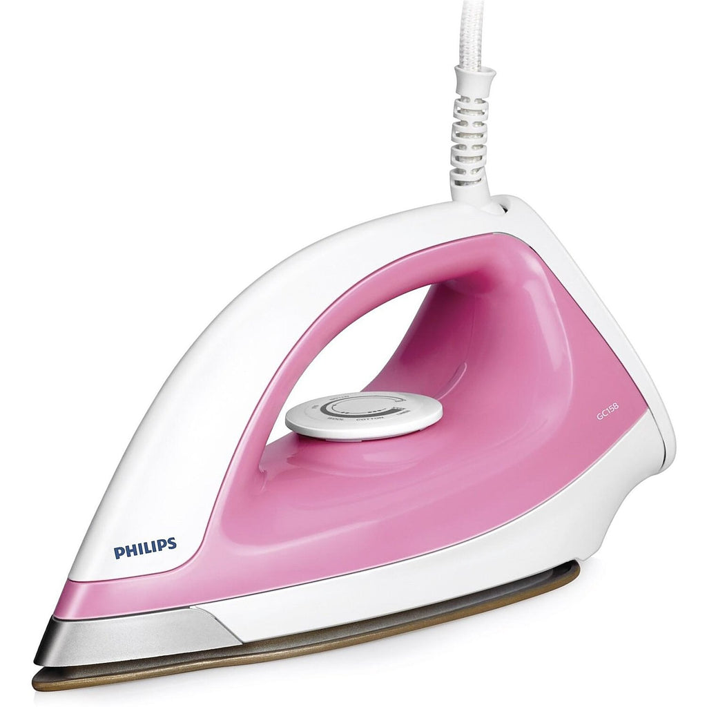 Philips 1100 Watt Dry Iron with Golden Soleplate Coating - GC158/02 - EMP