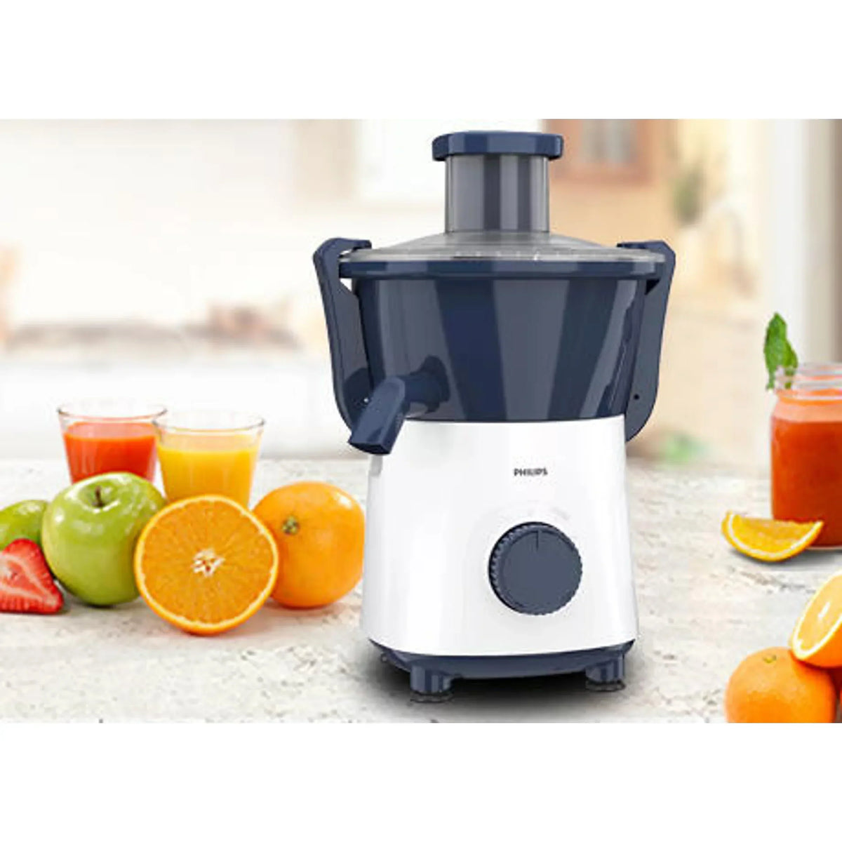 RefurbishedÂ Philips Daily Collection Juicer 500 Watts - HL7566/00