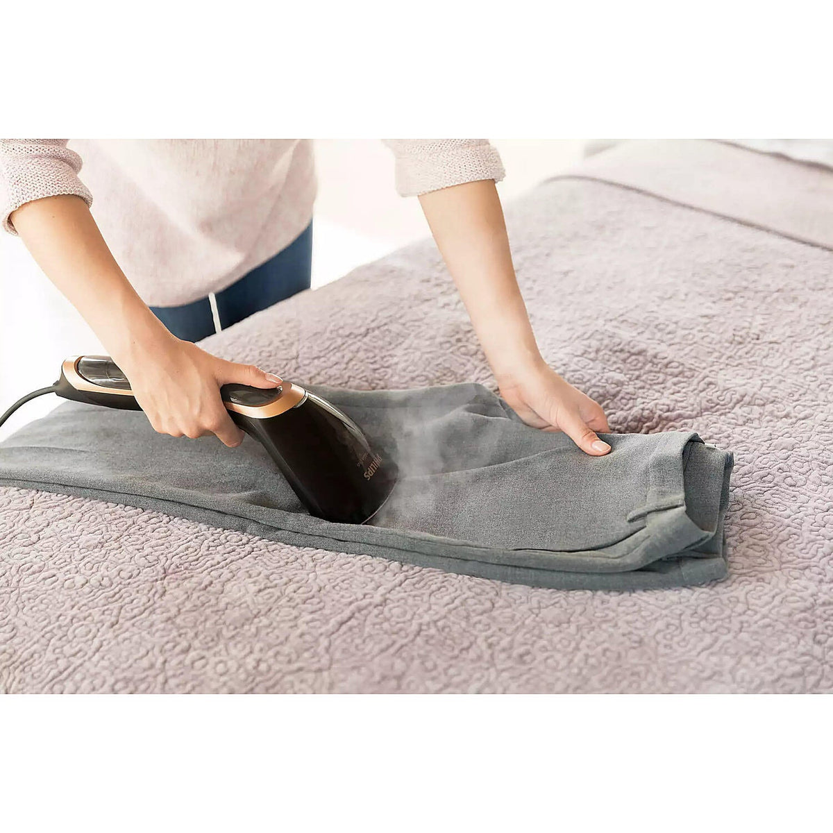 Refurbished Philips Steam & Go Handheld Garment Steamer with Detachable Water Tank - GC362/80