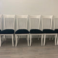 6 Bone White Dining Chairs