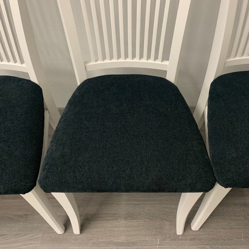 6 Bone White Dining Chairs
