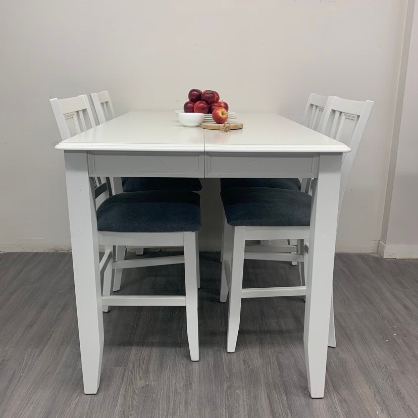 5 Piece Little White Dining Set