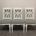 4 Little White Dining Chairs