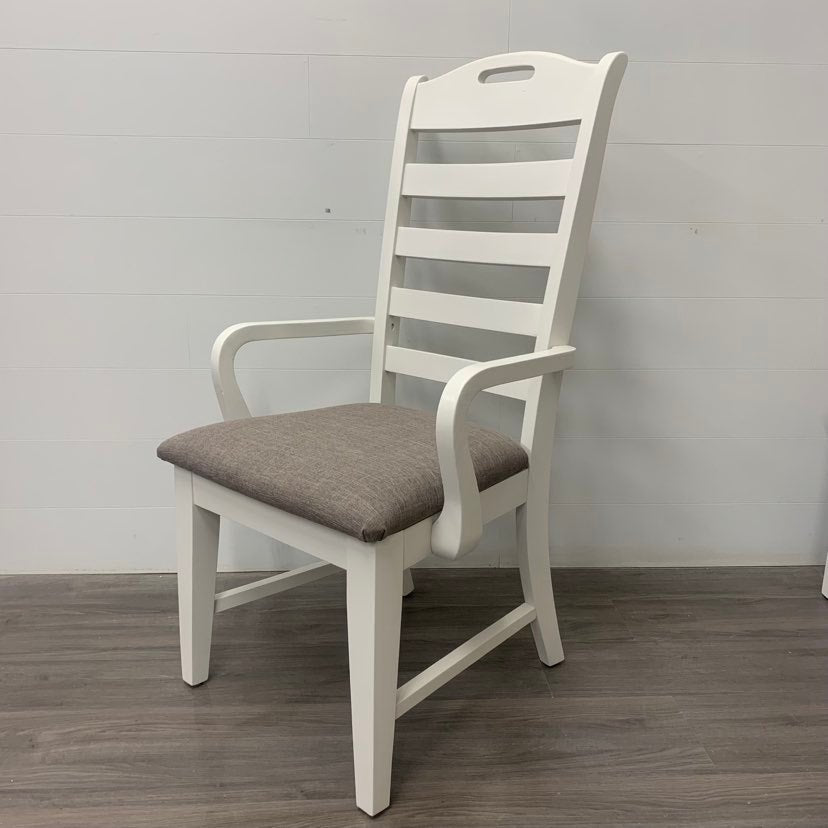 6 Little White Dining Chairs