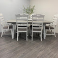 8 Piece farmhouse harvest dining set