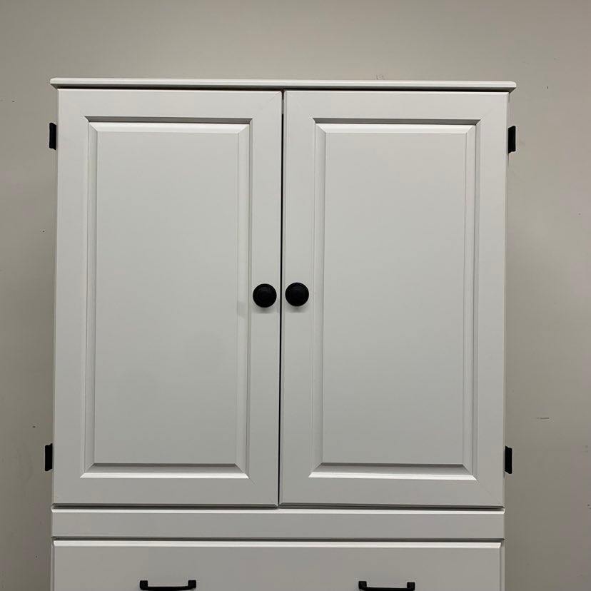 Little White Storage Cabinet