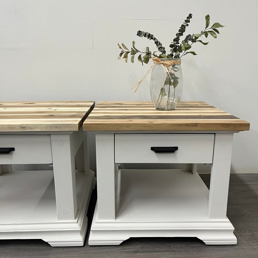 2 Modern Farmhouse Bedside Tables