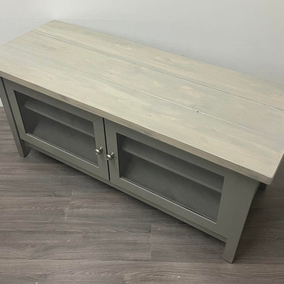 Barn Wood TV Entertainment Stand