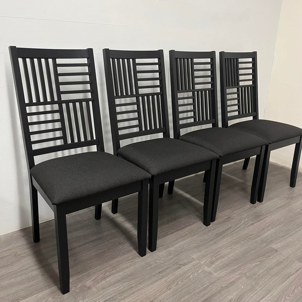 4 Black Mountain Dining Chairs