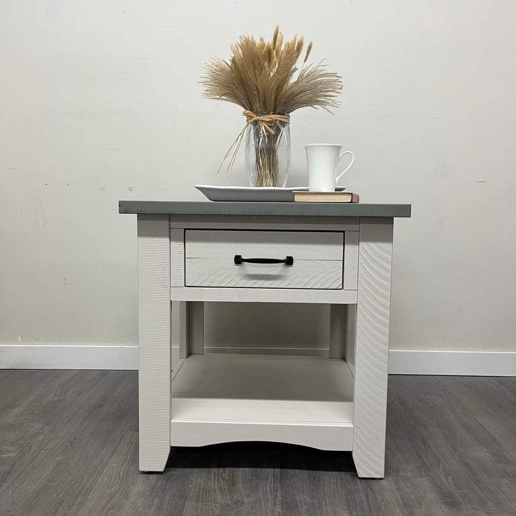 2 Barn Wood Side Tables