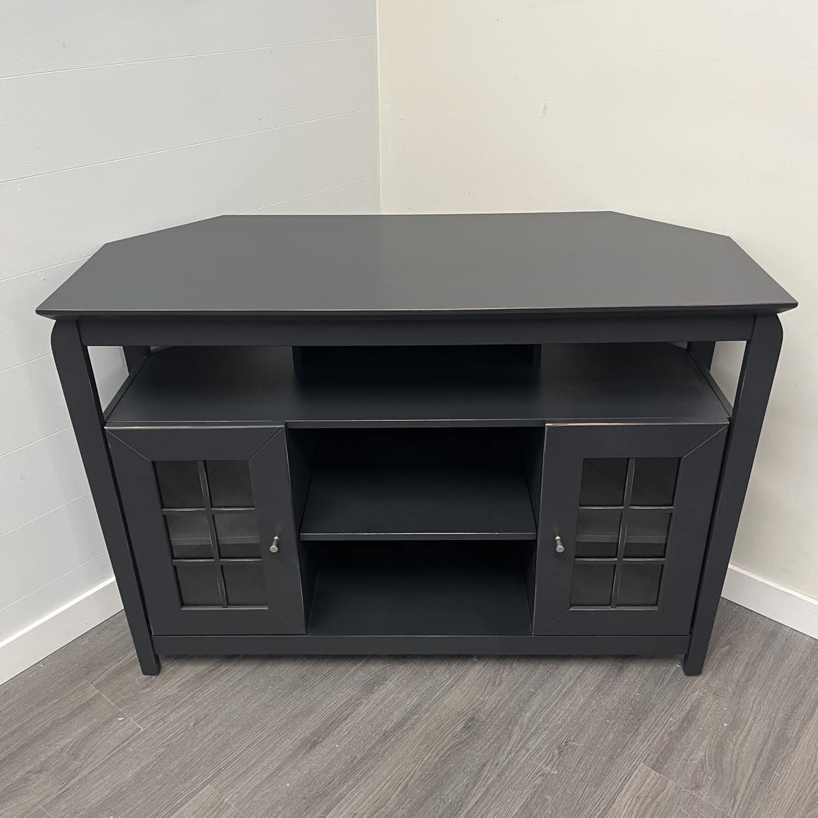 Cast Black TV Stand