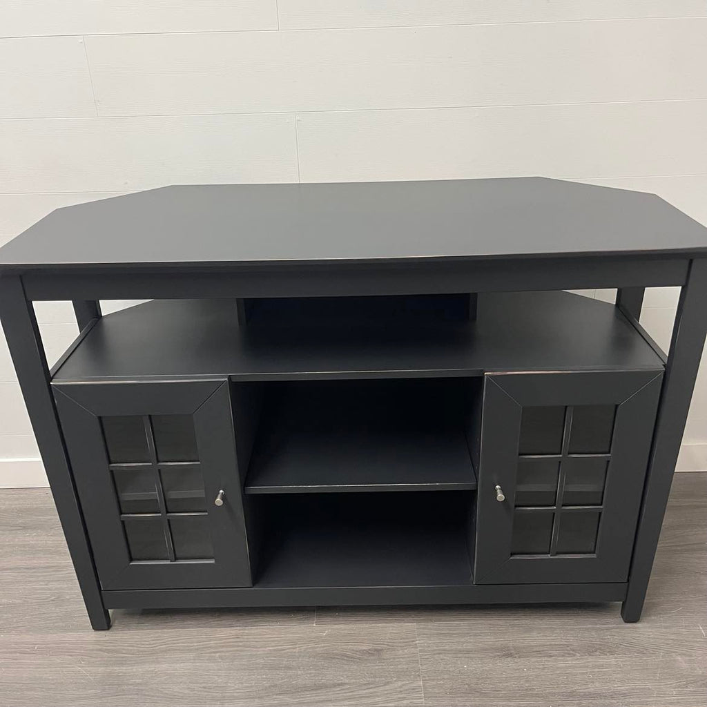 Cast Black TV Stand