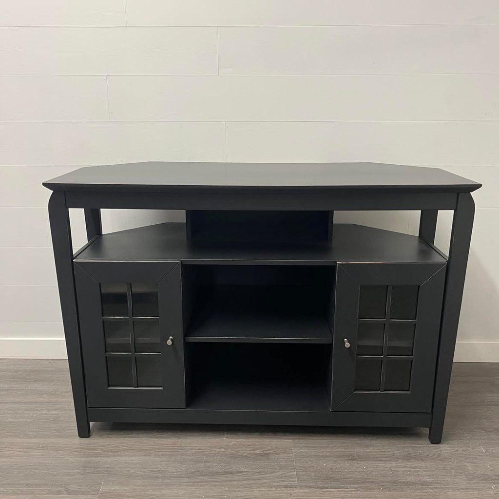 Cast Black TV Stand