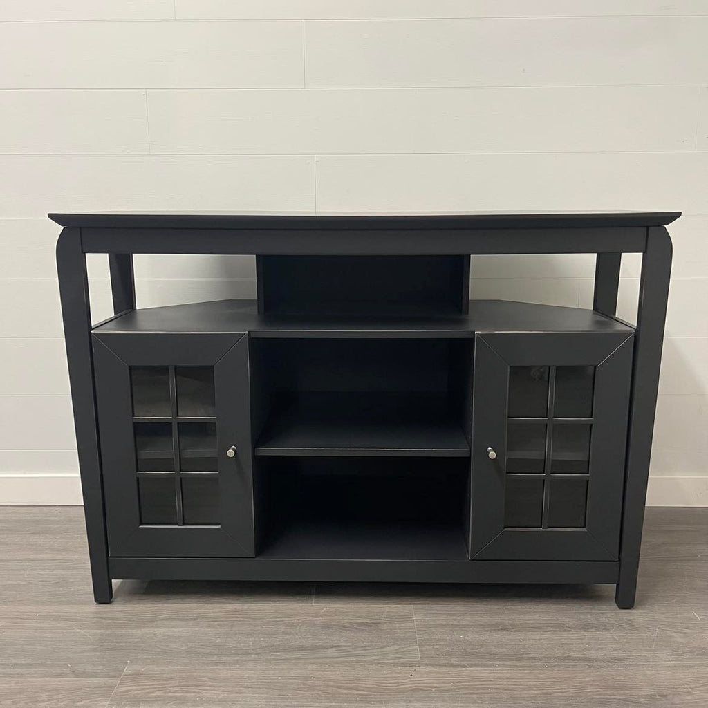 Cast Black TV Stand
