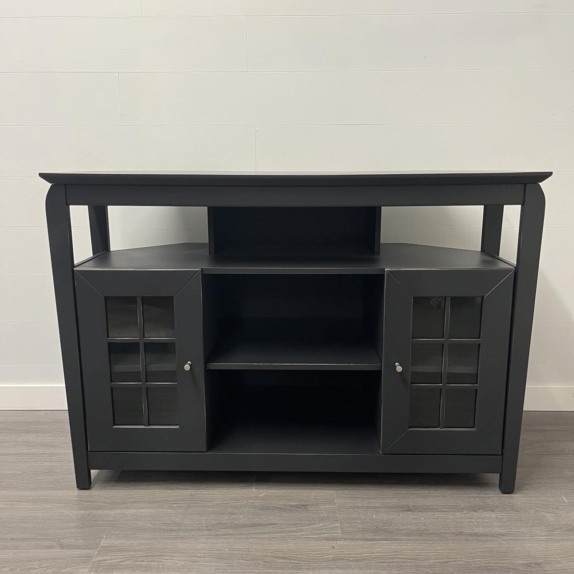 Cast Black TV Stand