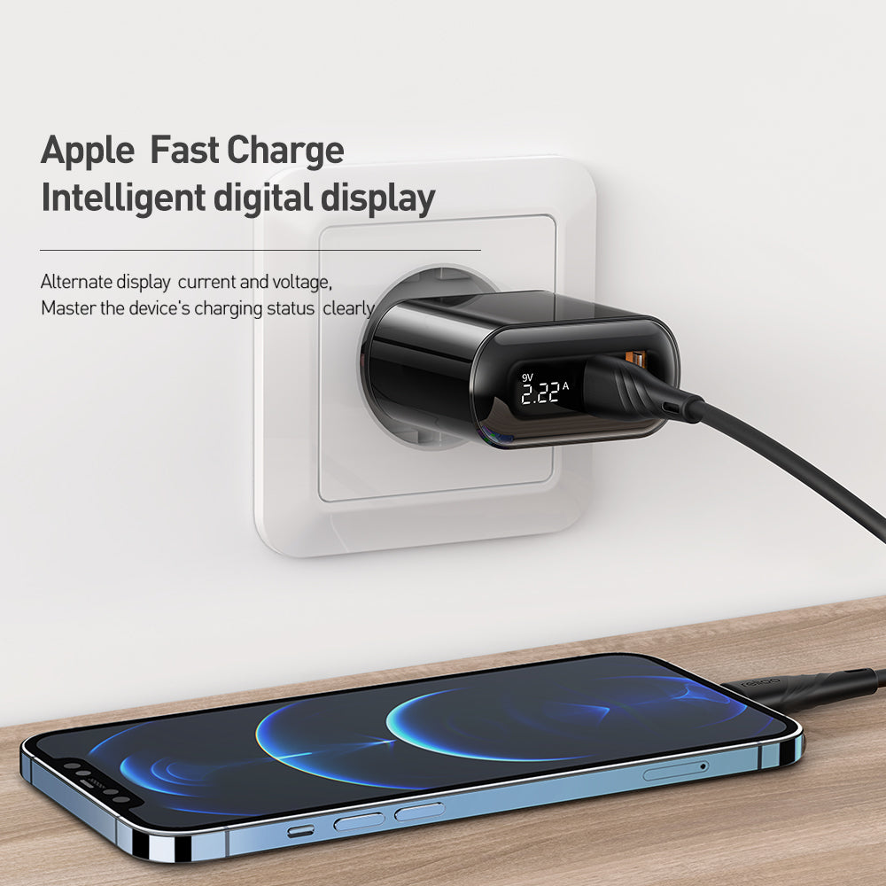 Mcdodo Chocolate Series Digital Display PD+QC3.0 Charger 20W [EU Plug]