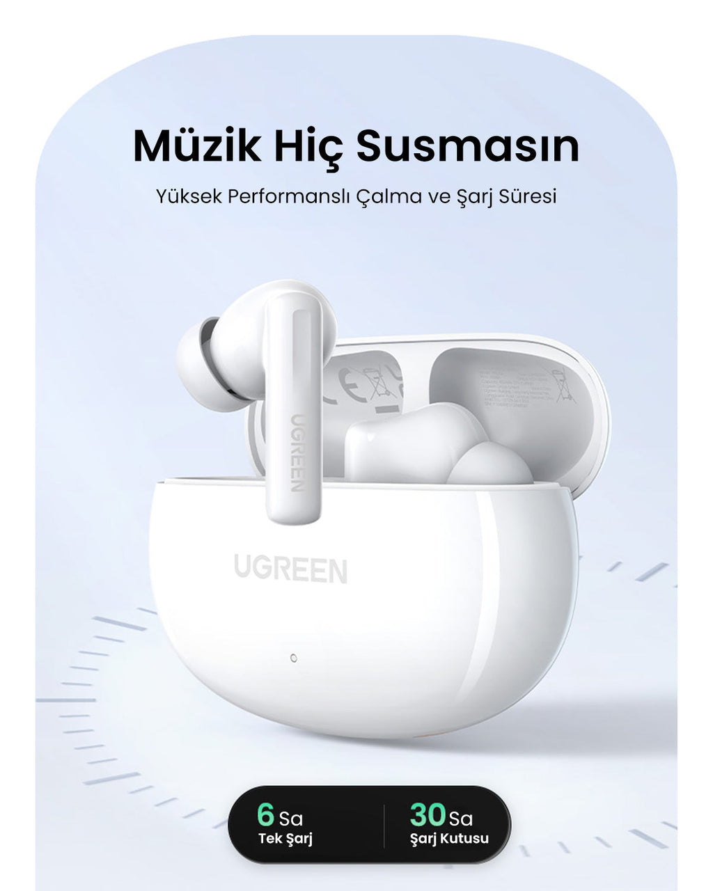 UGREEN HiTune T6s Hibrit Aktif Gürültü Engelleyici Kulaklık