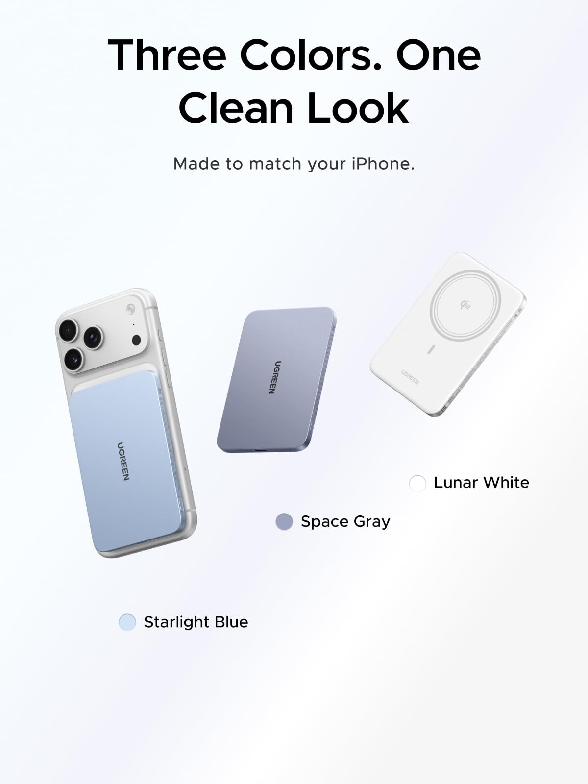 Pin sạc dự phòng từ tính UGREEN MagFlow Air 5000mAh 15W