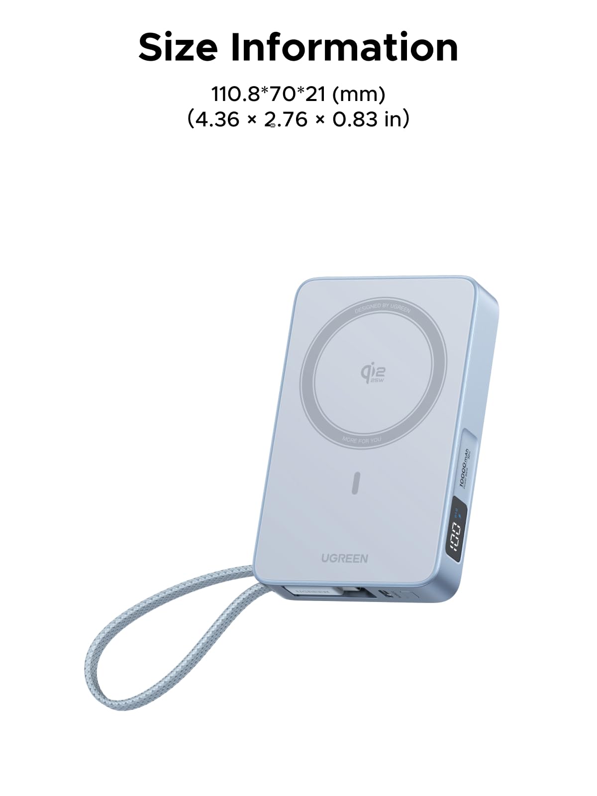 UGREEN MagFlow Pin Dự Phòng Từ Tính 10000mAh 25W