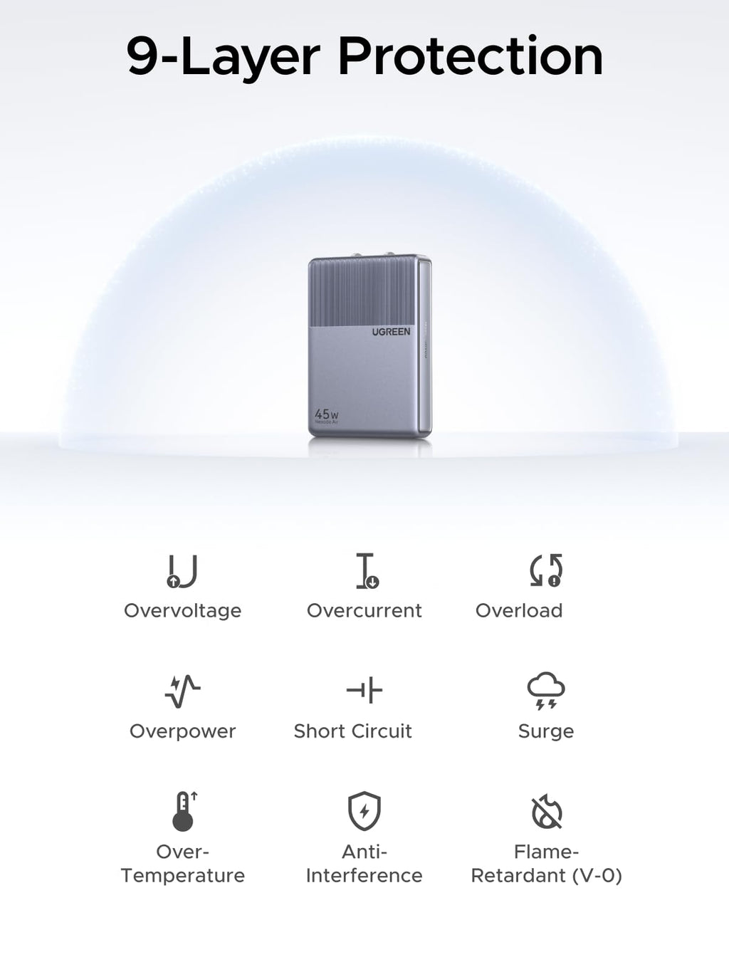 Củ sạc UGREEN Nexode Air 45W Slim
