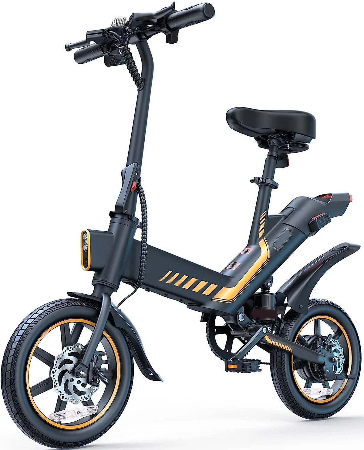 Electric Bike, Electric Bicycle with 18.5mph Electric Bikes for Adults Teens E Bike with Pedals, 14