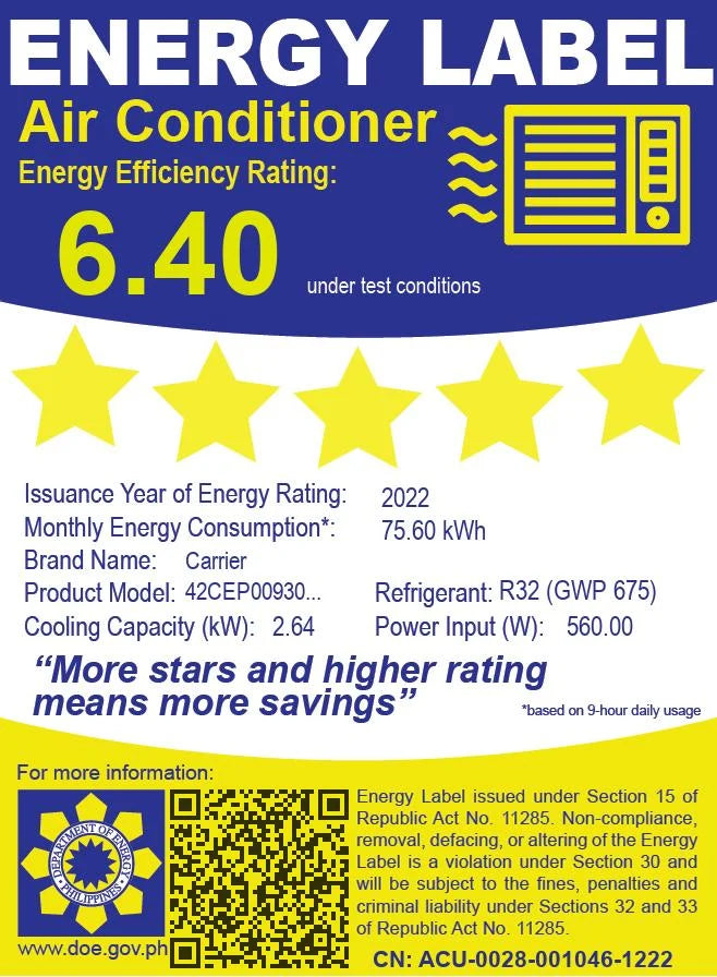 1 HP Split Air Conditioner Inverter for Home Cooling